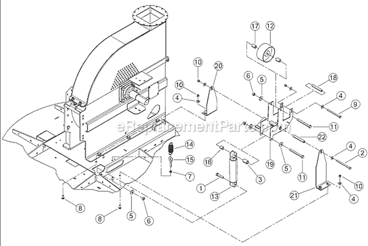 Page F Diagram and Parts List for CH8720IH 5VJAA0016AW002730 Bear Cat Chipper Shredder